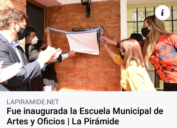 Fue inaugurada la Escuela Municipal de Artes y Oficios