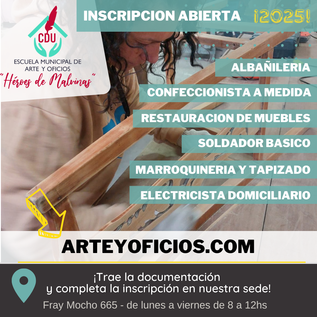 La Escuela Municipal de Artes y Oficios abre inscripciones para el ciclo 2025